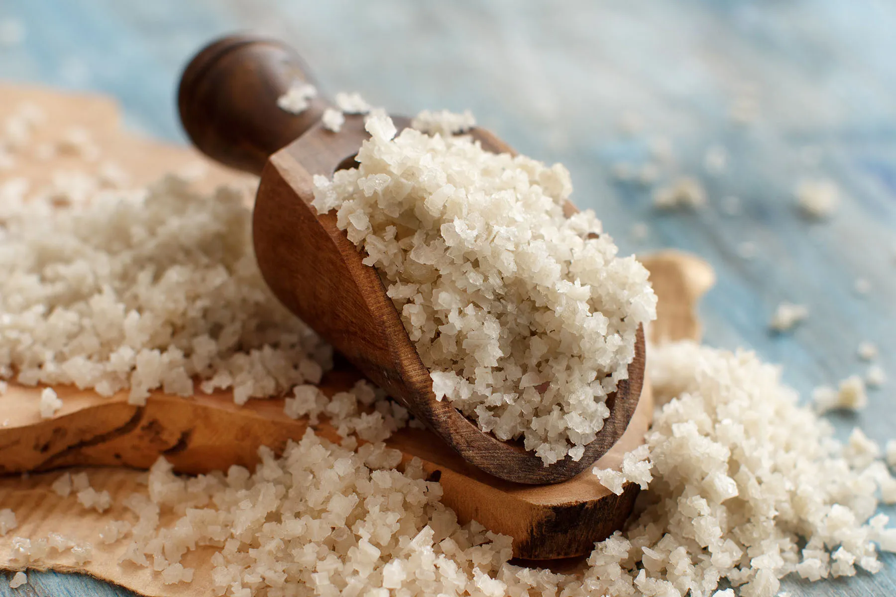 Celtic sea salt and water used as part of a simple at-home men’s vitality routine