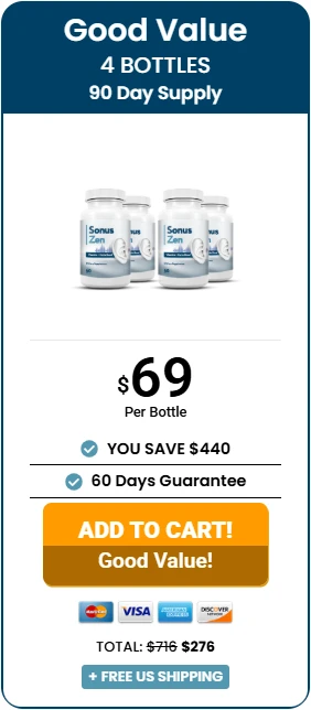 Good Value – 4 Bottles – 90 Day Supply
