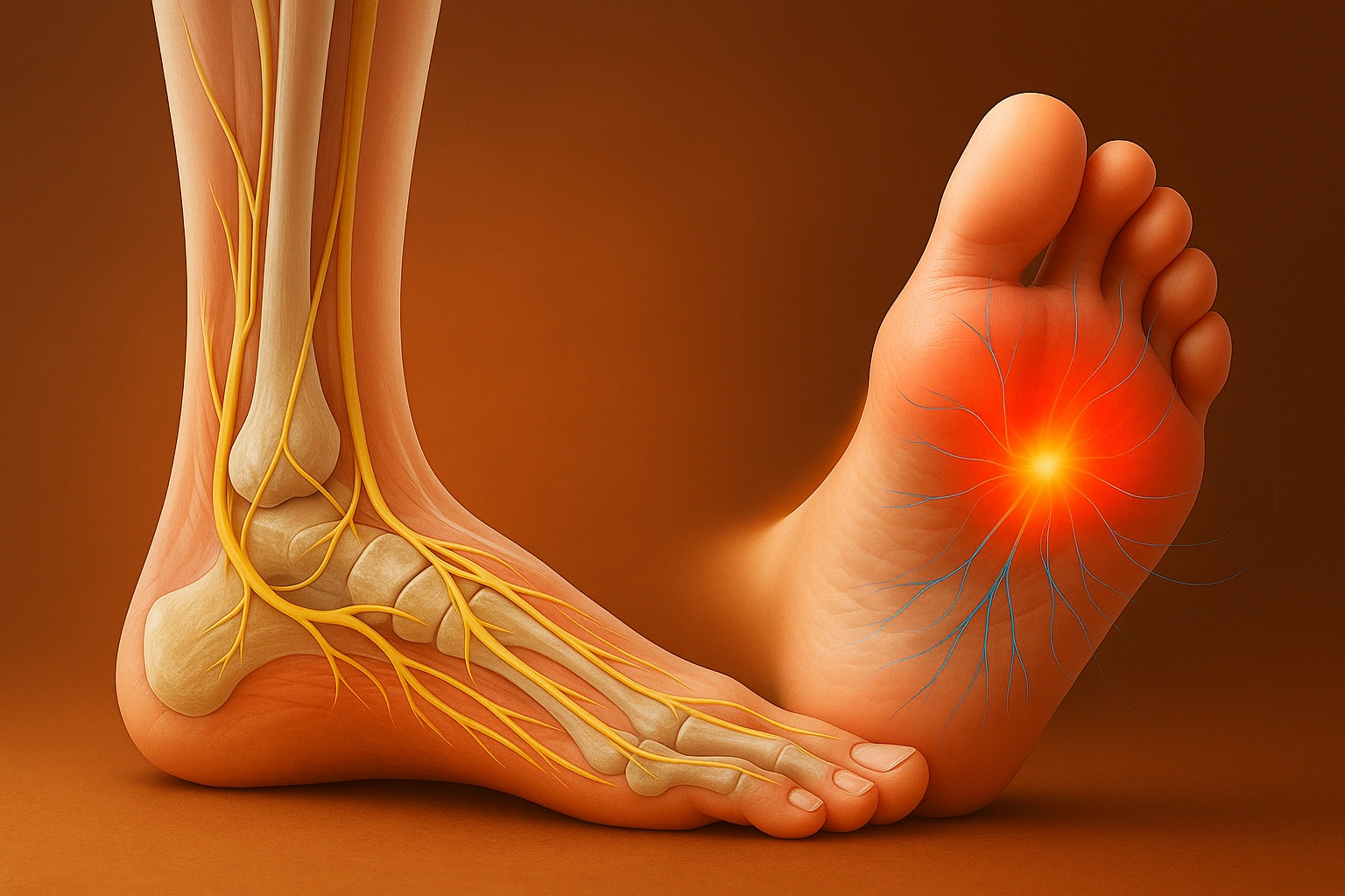 Gentle illustration focusing on comfort and relief