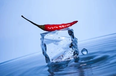 Ice and pepper illustration for an at-home method discussed in a neuropathy relief video